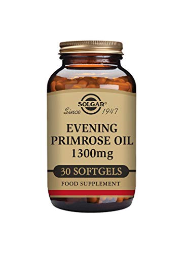 Solgar Aceite de Prímula de Rosa Cápsulas Blandas de 1300 mg, 30 Unidad (Paquete de 1)