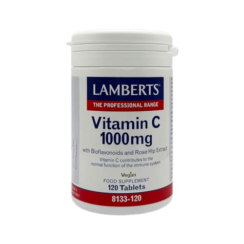 Lamberts Vitamina C 1000mg con Bioflavonoides y Escaramujo - 120 Tabletas