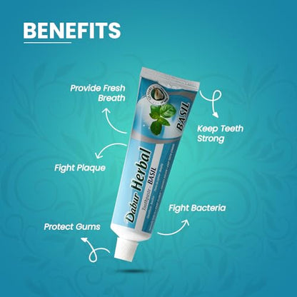 DABUR - DENTIFRICO BASIL 19 PLANTAS ME