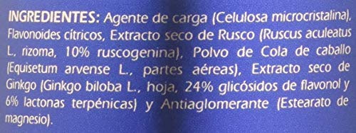 G.S.N. - Complemento Alimenticio - 200 gr | Flavoline Complex | Bioflavonoides Cítricos, Rusco, Ginkgo Biloba y Cola de Caballo | Para el Sistema Circulatorio