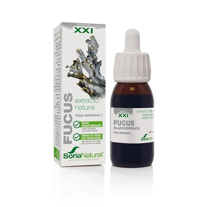 Soria Natural Fucus Extracto - Ayuda a Controlar el Peso, Efecto saciante - 100% Puro - Favorece los Planes de Alimentación Saludable - Botella de 50 ml