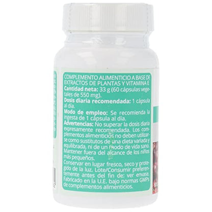 Naturlider -Resveratrol - con Extracto de Uva y Vitamina E - Antiedad, Envejecimiento Saludable y Antioxidante - 60 Cápsulas