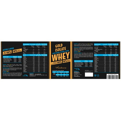 By Nankervis Whey Gold Isolate Pure Natural 1Kg 1000 g