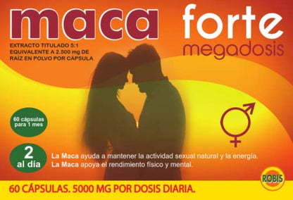 Robis Maca Forte Complemento Alimenticio Natural - 60 Cápsulas