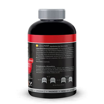 DRASANVI COLLMAR COMPRIMIDOS MASTICABLES - COLÁGENO Marino + Magnesio + Vitamina C + Ácido hiaulorónico - Sabor CHOCO GALLETA - 180 comprimidos