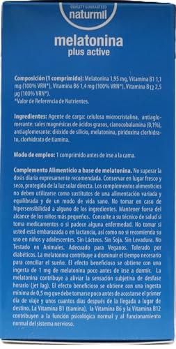 Melatonina Plus Active 60 Comp