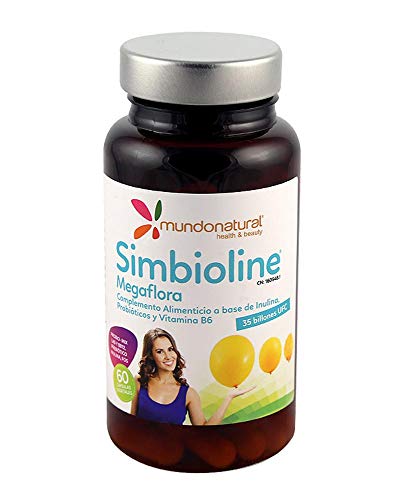 SIMBIOLINE Megaflora, Complimento Alimenticio a base de Inulina, 60CAP, 60 unidad, 1