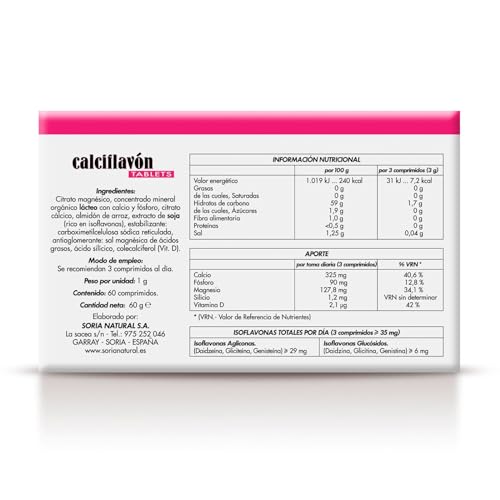 Soria Natural Calciflavón - 60 Cápsulas