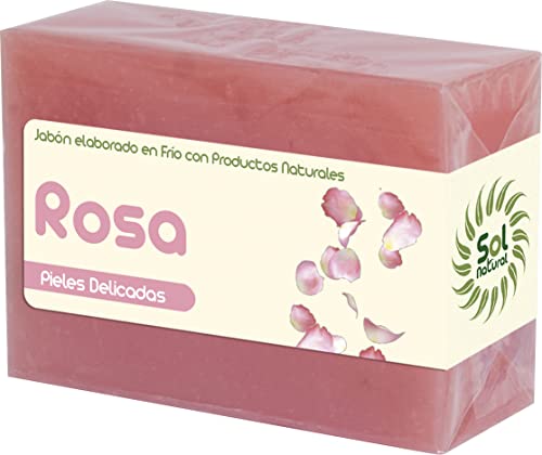 SOLNATURAL JABON DE Rosa PETALOS 100 g, Estándar, Único