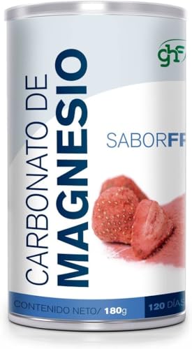 GHF - GHF Carbonato de Magnesio Bote Sabor Fresa 180 gr
