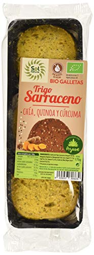 Solnatural Galletas T.Sarraceno Chia-Quinoa-Curcuma 175 G 176 g