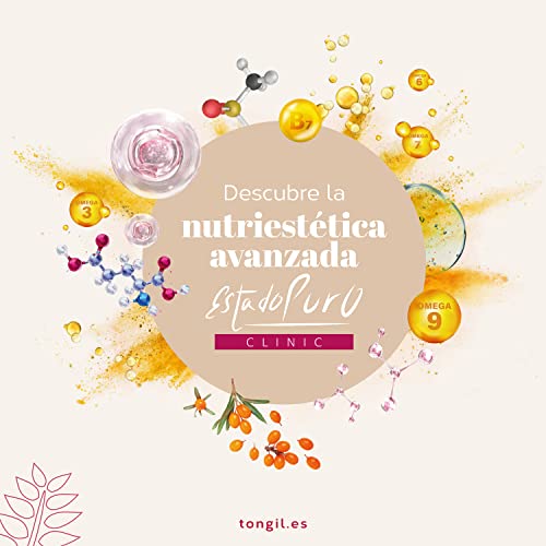 Cabello Piel y Uñas Estado Puro | Vitaminas para el Pelo | Biotina, Zinc, Saw Palmetto, Espino Amarillo | Anticaida Cabello Mujer y Hombre | Tratamiento 1 Mes | 60 Cápsulas Tongil