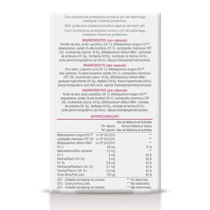 Soria Natural Probinflam - Con Probióticos, Vitaminas C, E, B3, B6, B2, B1 y Ácido Fólico – Ayuda a Proteger la Mucosa Intestinal - Apoya la Salud del Intestino - Caja con 20 Cápsulas de 450mg