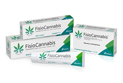 DEITERS - FisioCannabis 60 ml, Cremagel, Gel Recuperador Muscular, Pomada Antiinflamatoria, para Lesiones, Crema con Harpagofito, a base de CBD