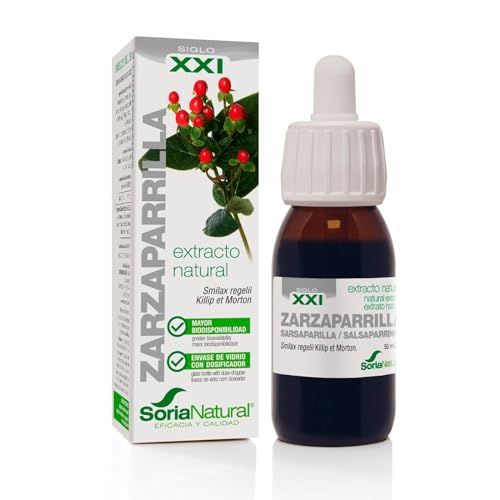 Soria Natural Zarzaparrilla Extracto en Gotas – Propiedades Diuréticas y Depurativas – Apoya la Salud del Organismo - 100% Natural – Favorece la Eliminación de Líquidos- Frasco de 50 ml.