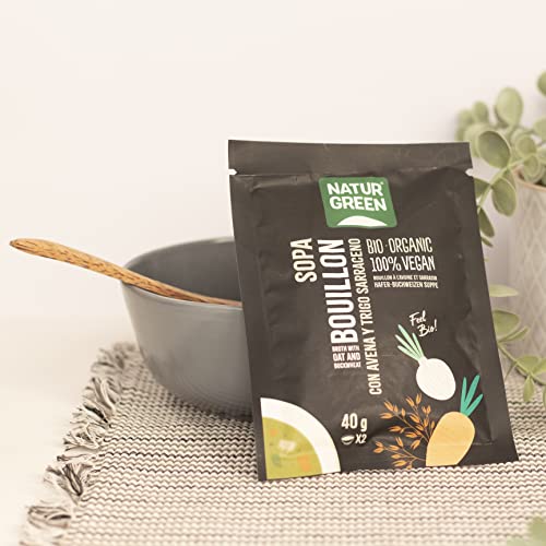 NaturGreen Sopa Bouillon con Avena y Trigo Bio 40g
