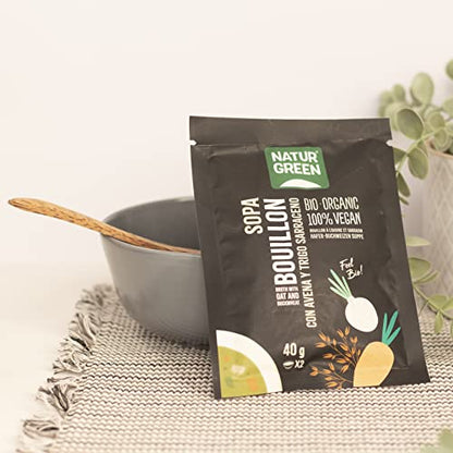 NaturGreen Sopa Bouillon con Avena y Trigo Bio 40g