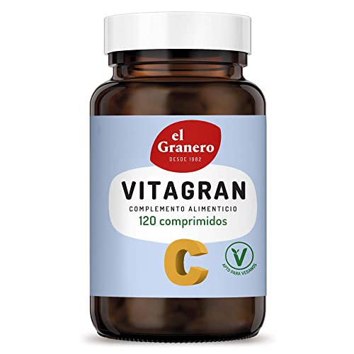 El Granero Integral - Vitagran C - 120 Comprimidos - Elaborado a Base de Vitamina C y Flavonoides - Ayuda a la Síntesis de Colágeno - Efecto Antioxidante