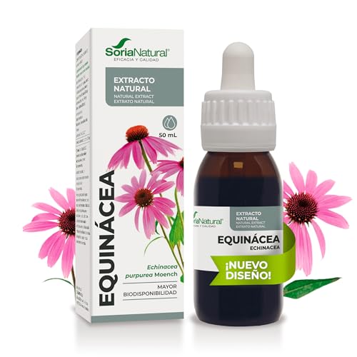 Soria Natural Extracto de Equinácea - Refuerza tus defensas de forma natural - Ayuda al sistema inmunológico - Extracto de Planta 100% Natural Alta Absorción - Botella con 50ml