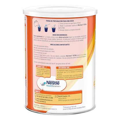Meritene | Extra | Suplemento Proteico y Calórico para Pacientes con Requerimientos Especiales | Formato Polvo | 450