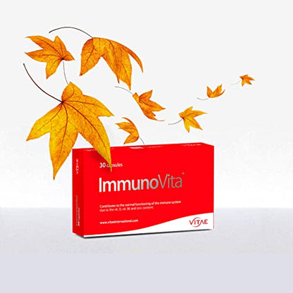 Vitae ImmunoVita 15 cápsulas | Betaglucanos de levadura, vitamina D3, vitamina B6 y zinc | Activar las defensas | Fortalecer el sistema inmunitario