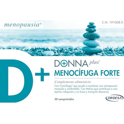 DONNAPLUS Menocífuga Forte | 30 Comprimidos | Complemento Alimenticio para la Mujer en Edad de Menopausia con Melisa y Vitaminas