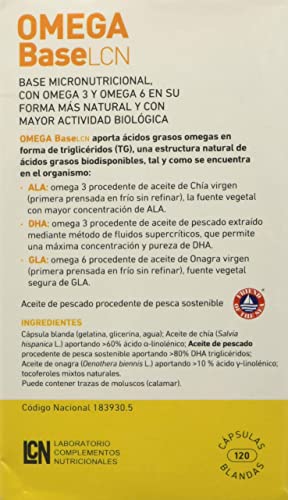 Omega Base LCN Complemento alimenticio, 169.2 g
