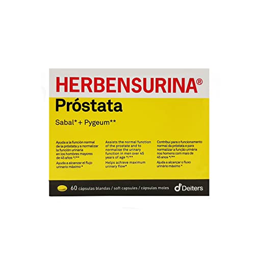 DEITERS - Herbensurina Próstata 60 Cápsulas, Cuidado de la Próstata y Función Urinaria, Hombres + 45 Años, Solución Natural con Sabal y Pygeum
