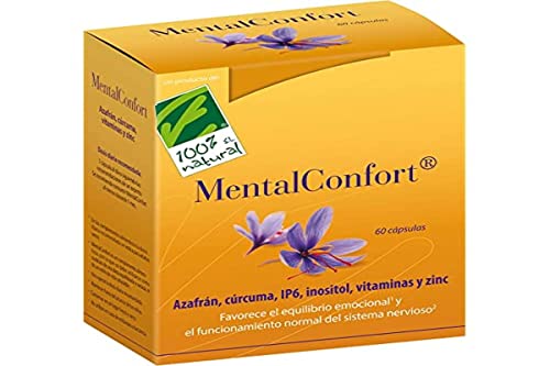 100% Natural MentalConfort complemento alimenticio. Cápsulas vegetales.