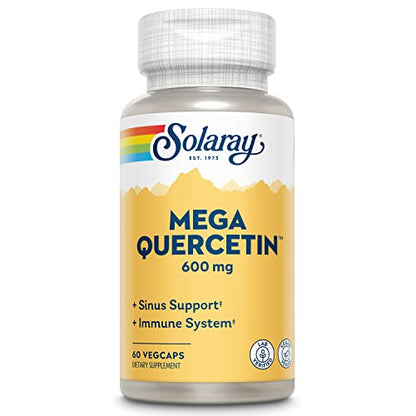 Mega Quercitin 600 mg – 60 cápsulas veganas.
