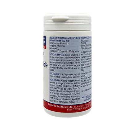 Lamberts Nicotinamida 250mg - 100 Tabletas