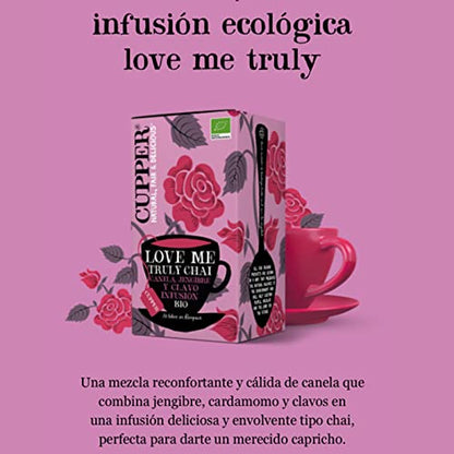 Cupper Infusión Love Me Truly, 20 Bolsitas (Bio)