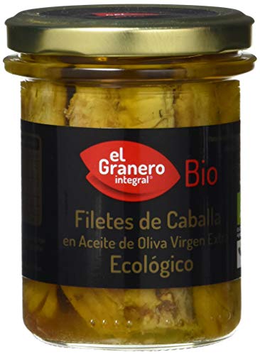 El Granero Integral - Filetes Pescado BIO - 195 g - Fuente de Proteínas y Omega-3 - Vitaminas y Minerales - Bajos en Carbohidratos - Ideales para una Dieta Equilibrada y Variada