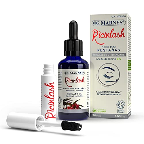 Aceite De Ricino Bio Para Pestañas - Ricinlash - Volumen a pestañas y cejas - Ingredientes 100% Naturales - 50ml