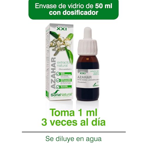 Soria Natural Azahar Extracto en Gotas – Ayuda a Conciliar el Sueño – Favorece la Relajación - 100% Natural – Ayuda en Caso de Nerviosismo - Frasco de 50 ml.