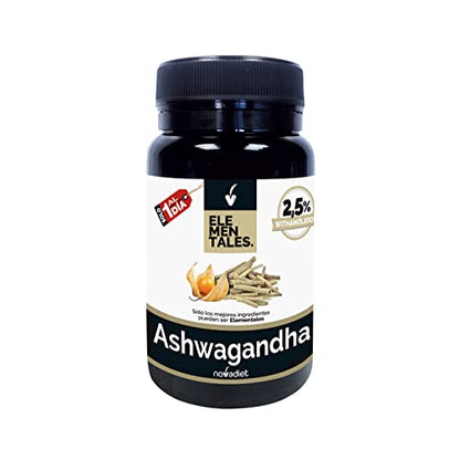 Novadiet - ASHWAGANDHA Cápsulas con Ashwagandha - Reduce el Estrés, Mejora el Estado de Ánimo, Mejora y Potencia la Calidad del Sueño - Propiedades Neuroprotectoras y Antioxidantes - 30 Cápsulas