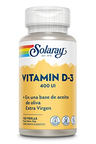 Solaray Vitamin D3 400 IU | 120 Perlas