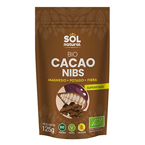 SOLNATURAL Cacao NIBS Bio 125 g, No aplicable