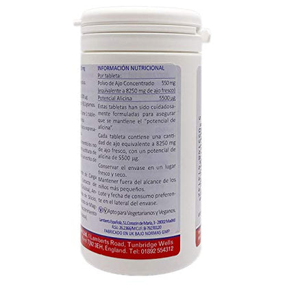Lamberts 8585-60 Ajo 8250mg 60comp, Plástico, Blanco