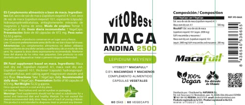 Vitobest Maca Andina - 60 Cápsulas