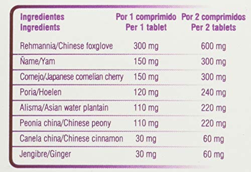 Soria Natural Chinasor 02 Shen Qi Wan – Salud de los Riñones – Tonificante del Yang - Plantas Medicinales de Origen Asiático – Con Jengibre, Rehmannia, Canela China, Cornejo – 30 Comprimidos de 1,5g