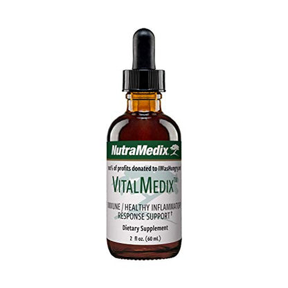 NutraMedix VitalMedix - Extracto de garra de gato líquida biodisponible y extracto de hoja de moringa gotas de tintura para soporte y vitalidad del sistema inmunológico - Suplemento antioxidante a base de hierbas líquidas (2 onzas)