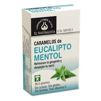 EL NATURAL Caramelos EUCALIPTO-MENTOL EXP 20 Unidades, No aplicable