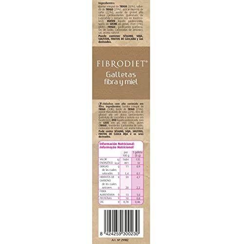 Dietisa - Suplemento Fibrodiet 400G Galletas Fibra Y Miel