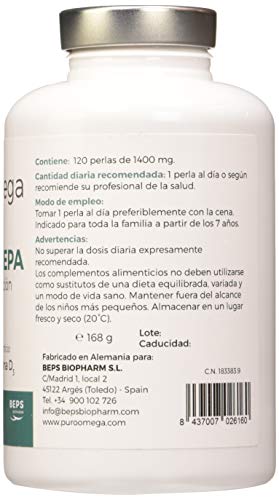 Beps Natural Epa - 120 Perlas de 1400 mg