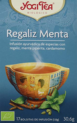 Yogi Tea Infusión de Hierbas Regaliz Menta - 17 bolsitas