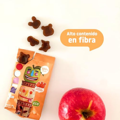 Smileat TRIBOO - Snack de Frutas Triboo de Manzana, Ingredientes Naturales - 25g