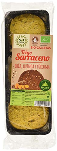 Solnatural Galletas T.Sarraceno Chia-Quinoa-Curcuma 175 G 176 g