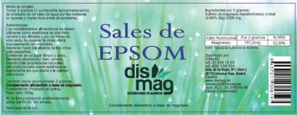 Dismag Sales Epsom Naturales 300 Gr Tarro De 300 Gr 100 ml