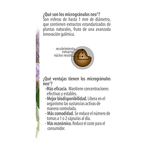 NEO | Extracto Seco de Hojas de Salvia | 45 Cápsulas | 200 mg | Ayuda a Mejorar los Síntomas de la Menopausia | Suplemento Alimenticio Natural con Ácido Rosmarínico